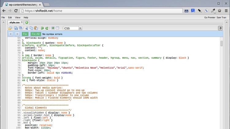 shift edit coding on chromebook